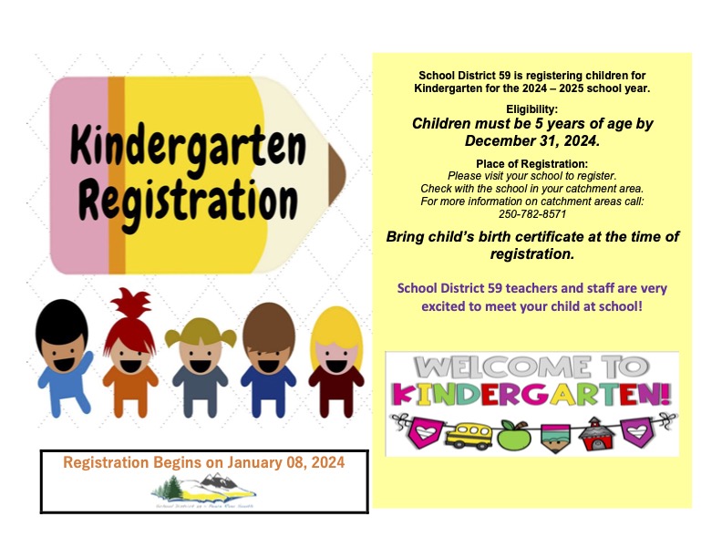 Kindergarten Registration 2024 School District 59